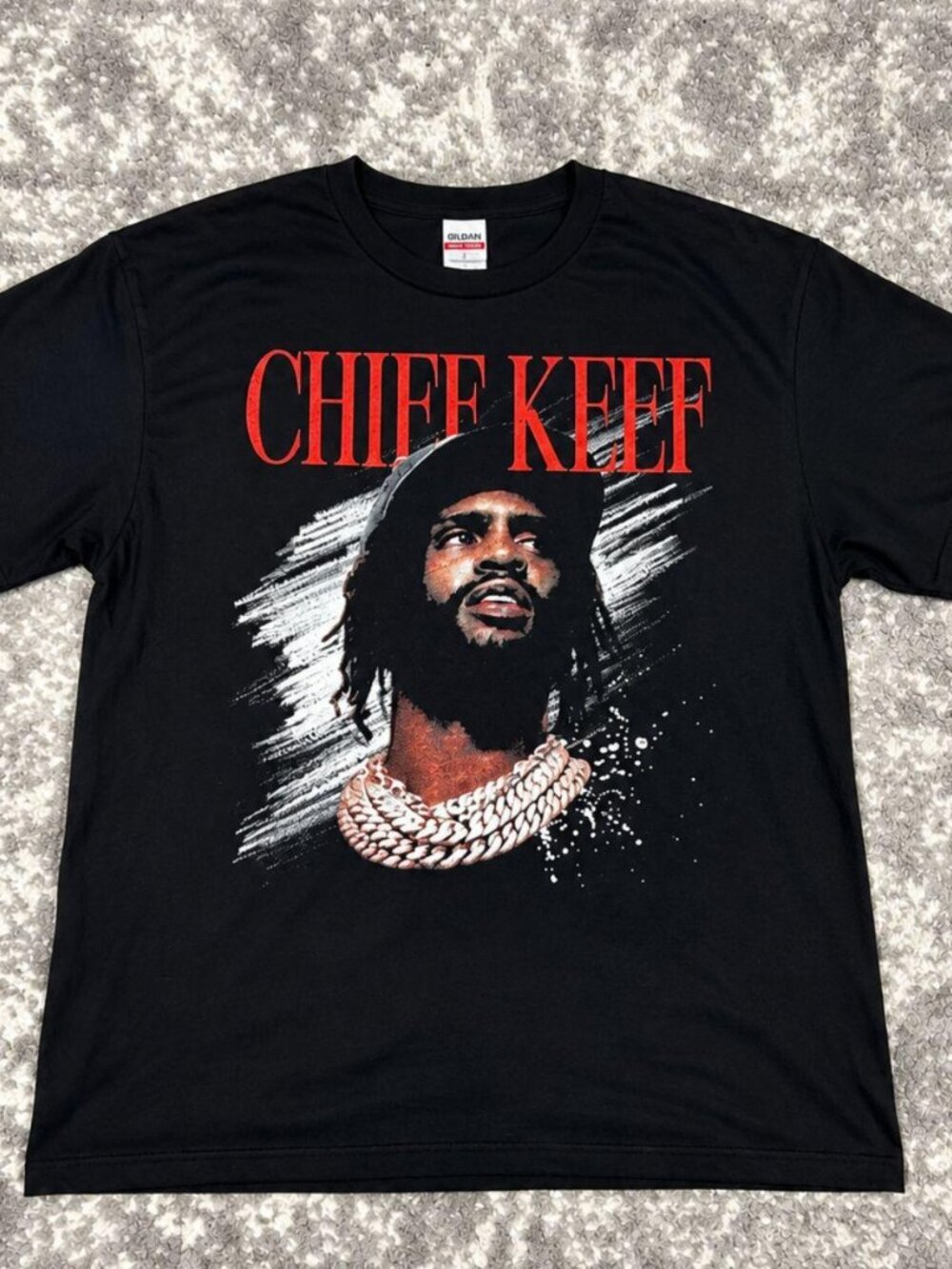 Chief Keef Black Rap Graphic T-Shirt Hip Hop Tee